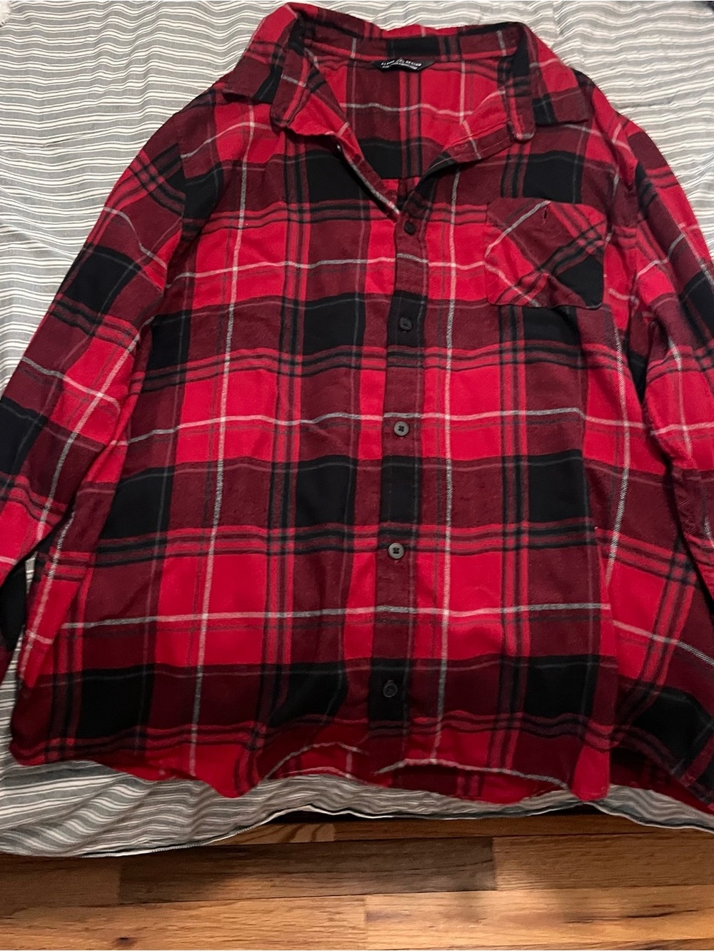 Alpine Red & Black Plaid Button-Up Shirt